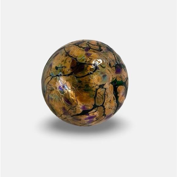 Art Glass Oil Lamp - Picture 3 of 4